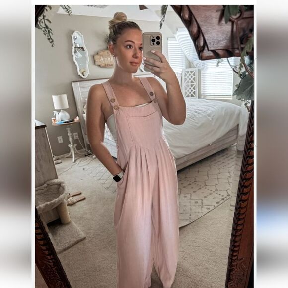 Automet Womens Jumpsuits Overalls Wide Leg Casual Summer Outfits Rompers Jumpers - Picture 6 of 14